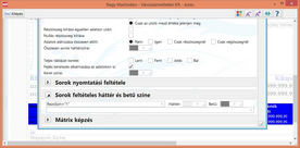 Feltételes háttérszín beállítása
