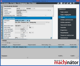 Egyszerűsített bevitelű számla