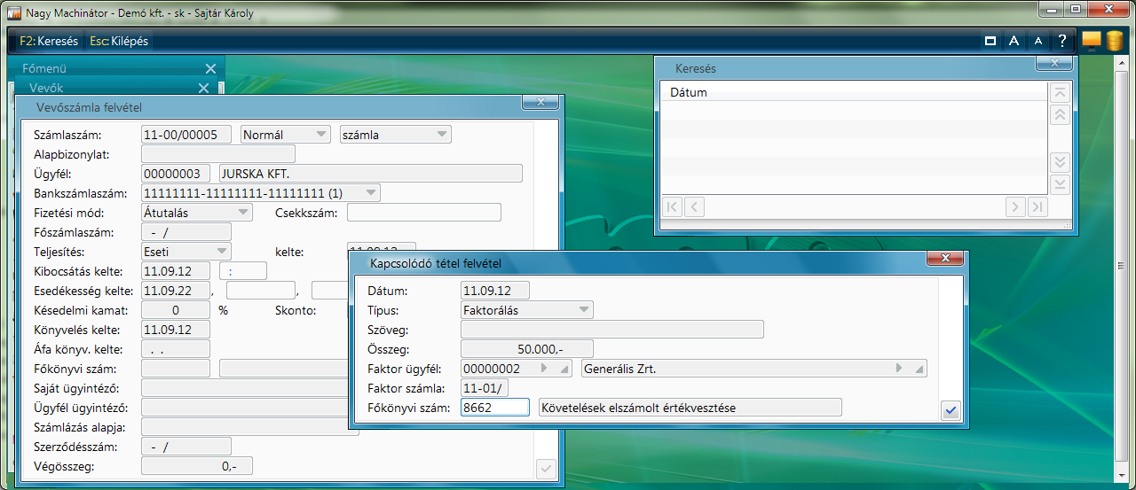 Faktorálás kapcsolódó tétel