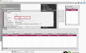 Termékdíj alap mennyiségének korrigálása