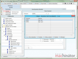 Termékfa megjelenítése értékesítés során
