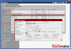 Előlegszámla paraméterezés