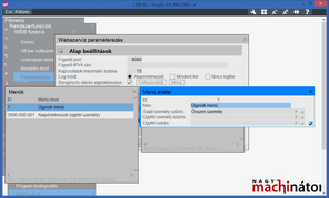 Sajátszemély szűrés megadása