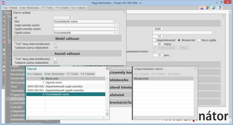 Menü fejléc felvétel