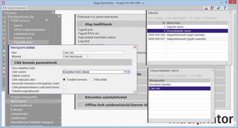 Cikk lekérdezés menüpont felvétel