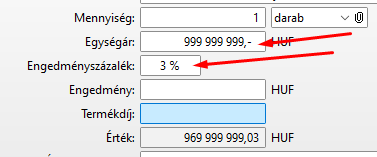 - Pénz és százalék maszk az adatmezőn -
