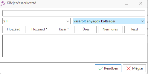 - Kifejezésszerkesztő kisablak -