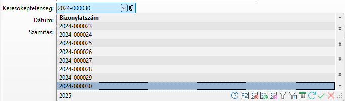 - Keresőképtelenség keresés táblázat adatai -
