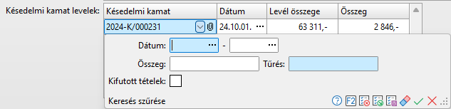 - Késedelmi kamat keresés szűrési feltételei - - Késedelmi kamat keresés szűrési feltételei -