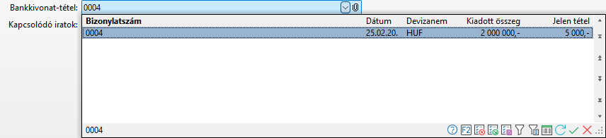 - Pénzváltás kiadás keresés táblázat adatai -