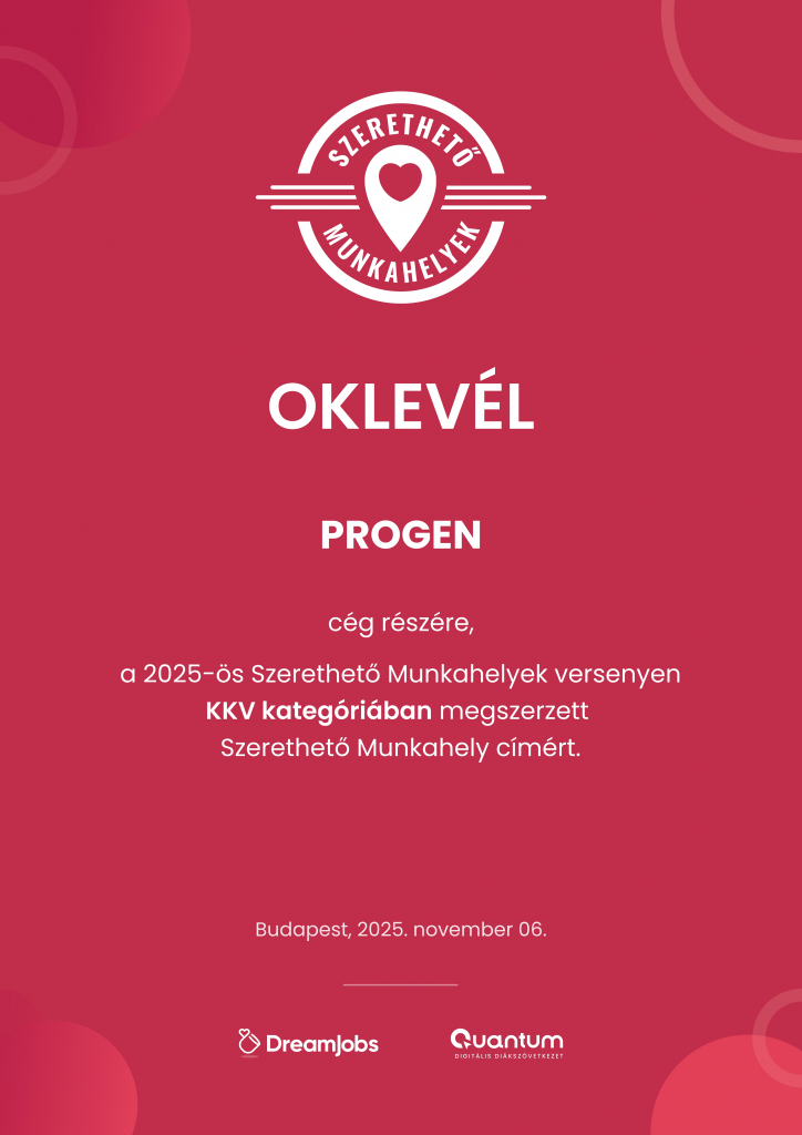 Progen vállalatirányítási, ügyviteli rendszerek