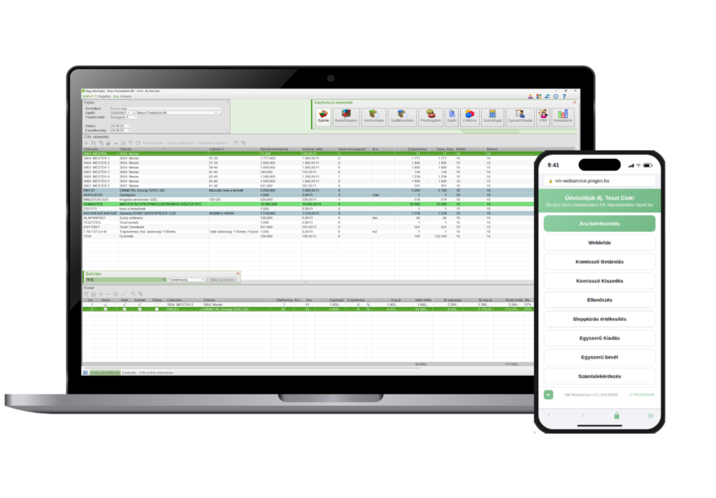 Progen vállalatirányítási, ügyviteli rendszerek